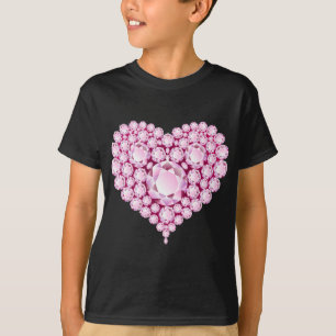 Rose Quartz Heart Gems T-Shirt