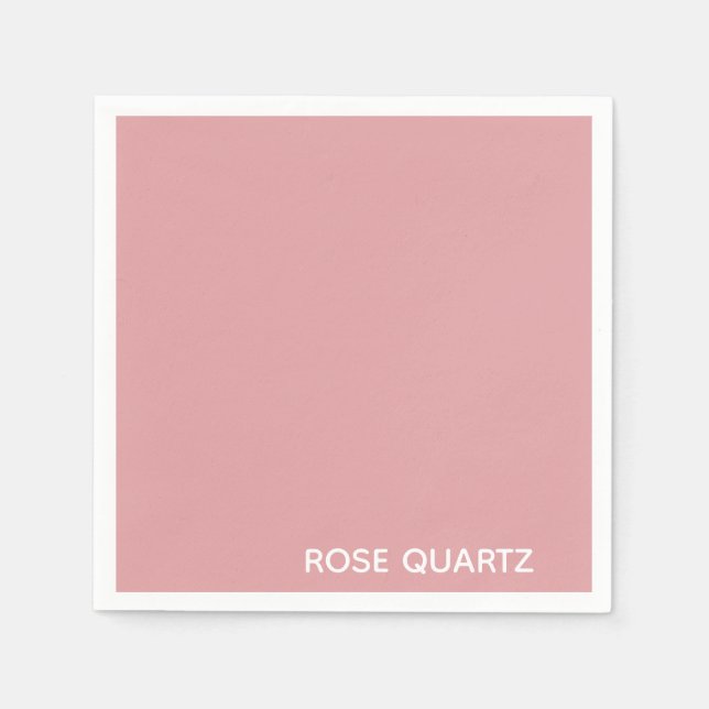 Rose Quartz pink color name Napkin (Front)