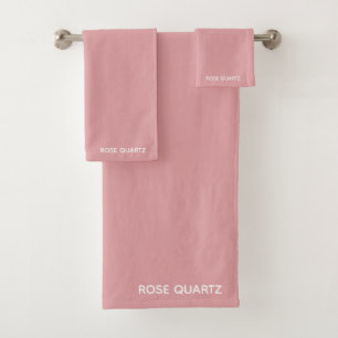 Rose Quartz pink colour name Bath Towel Set
