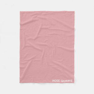 Rose Quartz pink colour name Fleece Blanket