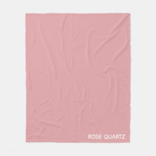 Rose Quartz pink colour name Fleece Blanket