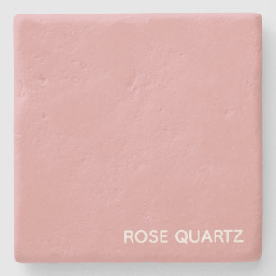 Rose Quartz pink colour name Stone Coaster