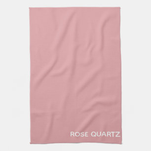 Rose Quartz pink colour name Tea Towel