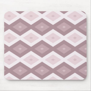 Rose quartz pink diamond pattern mouse pad