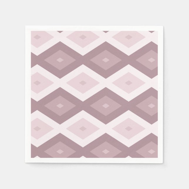 Rose quartz pink diamond pattern napkin (Front)