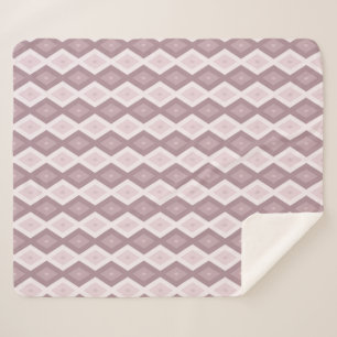 Rose quartz pink diamond pattern sherpa blanket