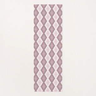 Rose quartz pink diamond pattern yoga mat