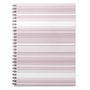 Rose quartz pink stripes notebook