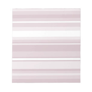 Rose quartz pink stripes notepad