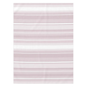 Rose quartz pink stripes tablecloth