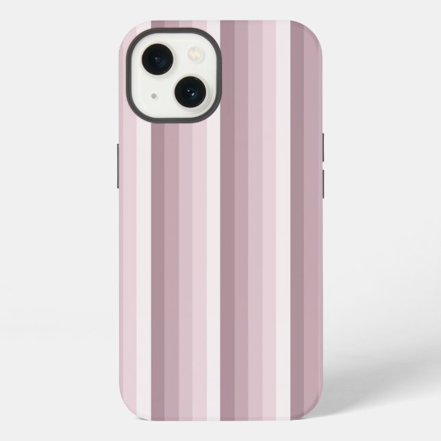 Rose quartz shadow stripes Case-Mate iPhone case (Back)