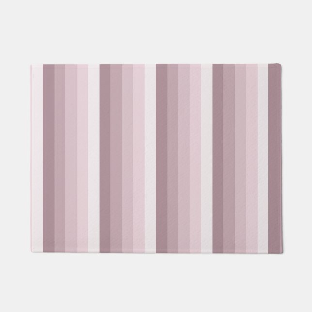 Rose quartz shadow stripes doormat (Front)