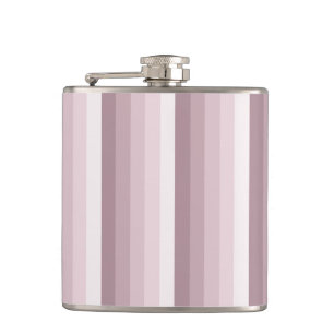 Rose quartz shadow stripes hip flask