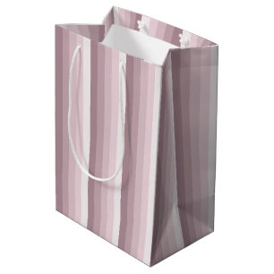 Rose quartz shadow stripes medium gift bag
