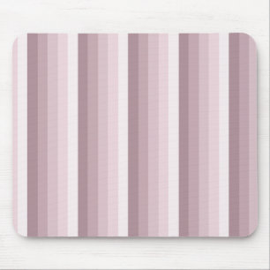 Rose quartz shadow stripes mouse pad