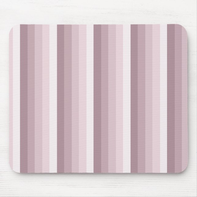 Rose quartz shadow stripes mouse pad (Front)