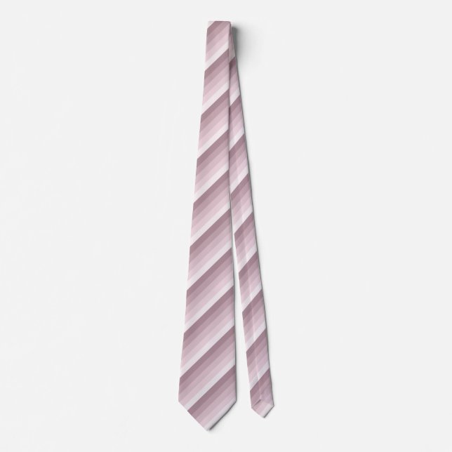 Rose quartz shadow stripes tie (Front)