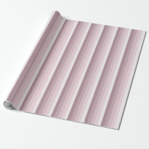 Rose quartz shadow stripes wrapping paper