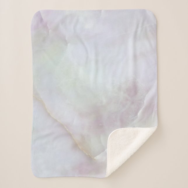 Rose quartz sherpa blanket (Front)