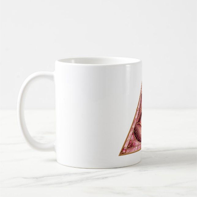 Rose Quartz Triangle Coffee Mug (Left)