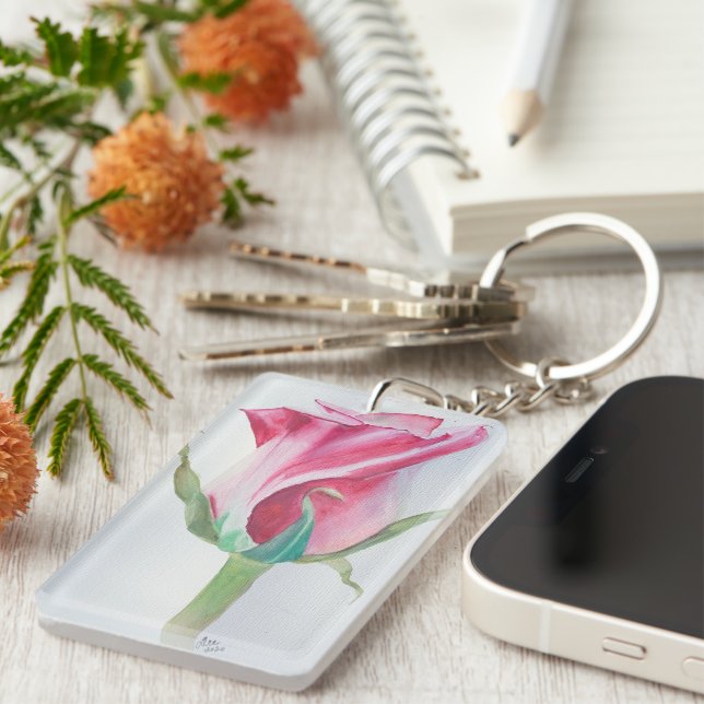 Rose/Queen Double-sided Acrylic Keychain (Front Right)