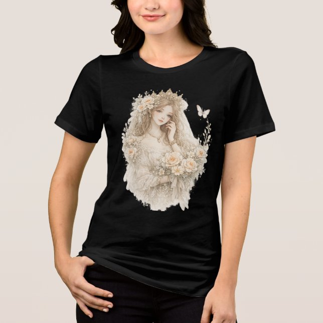 Rose Queen Tri-Blend Shirt (Front)