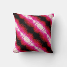 Rose Red Black White Diagonal Striped Design