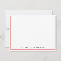 Rose Red Classic Single Border        