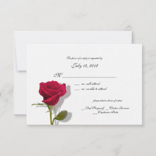 Rose Response Card
