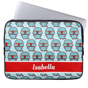 Rose-ringed parakeet / Blue male Laptop Sleeve