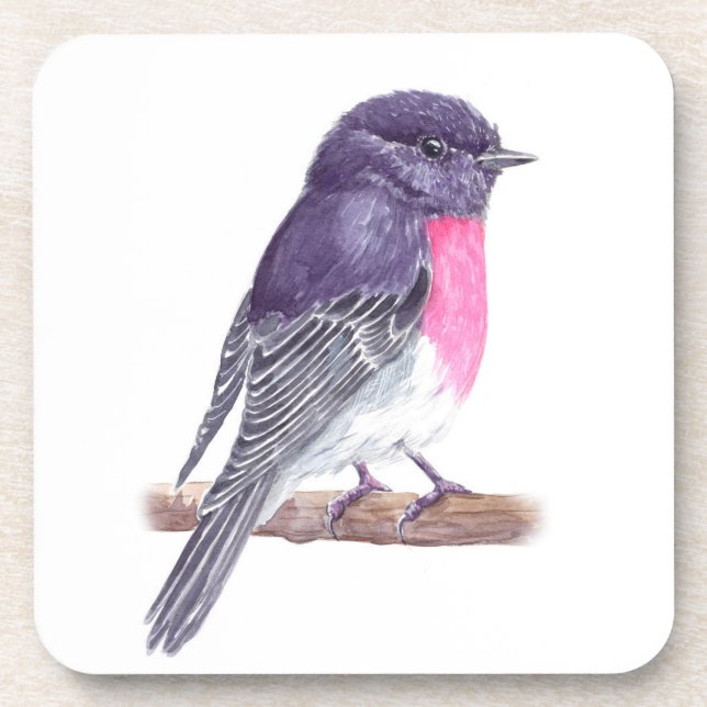 Rose robin coaster (Front)