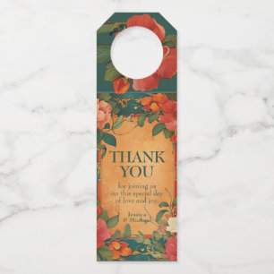🌹 Rose Romance: Art Nouveau Splendour Bottle Tag