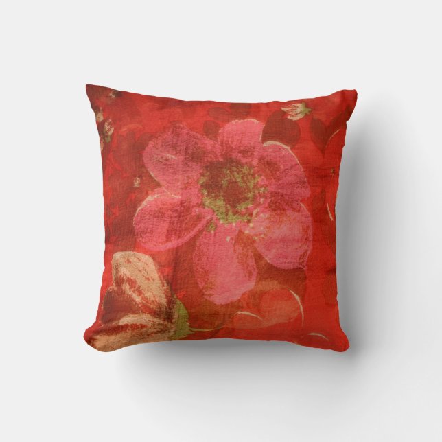 Rose Rose Throw Pillow (Front)