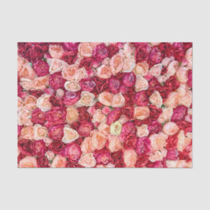 Rose Roses Decoupage Red Pink Decoupage Tissue Paper
