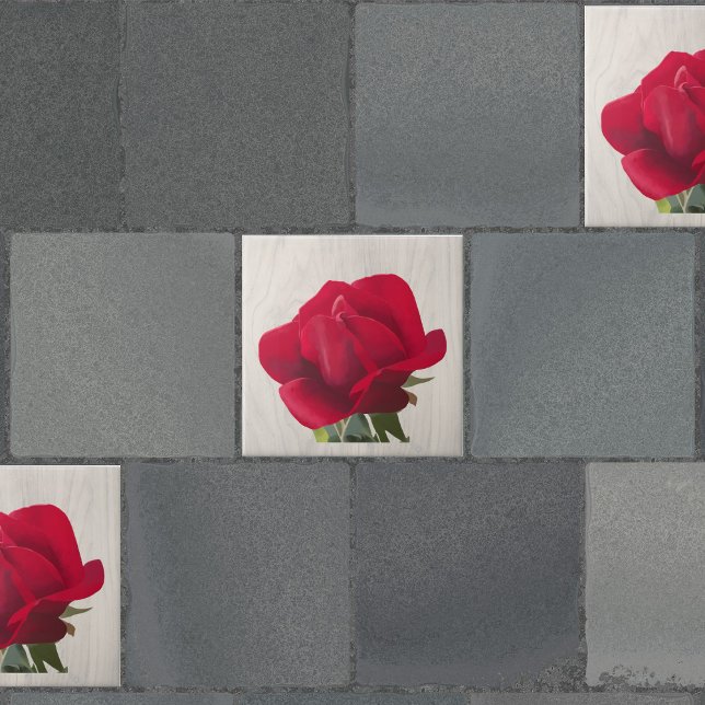 Rose rouge - Red rose  Tile (Creator Uploaded)