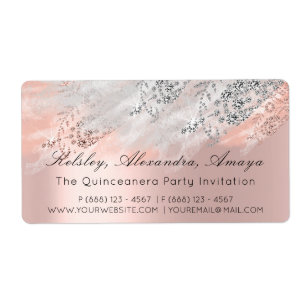 Rose RSVP Bridal Shower Sweet 16th Quinceanera