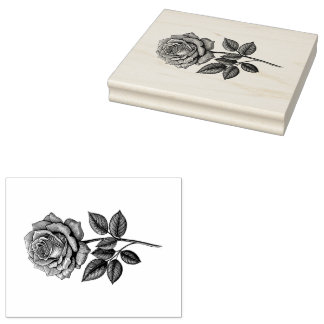 Rose Rubber Stamp