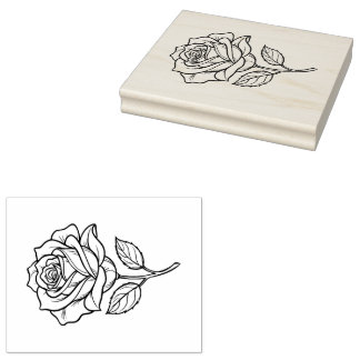 Rose Rubber Stamp