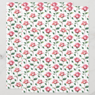 Rose Scrapbook Paper