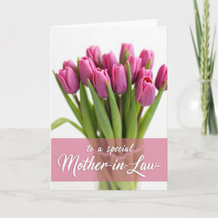 Rose Script Mother In Law Card