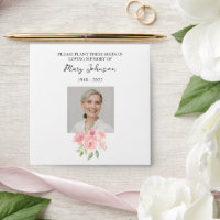 Rose Seed Packet Memorial Funeral