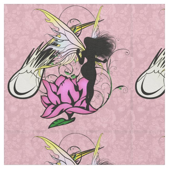 Rose Shadow Fairy Fabric (Close Up)