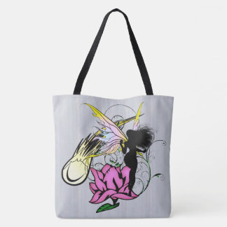 Rose Shadow Fairy Tote Bag