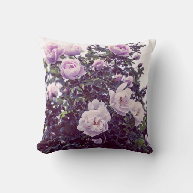 Rose shrub photography cushion (Front)