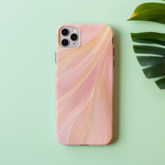 Rosé Silk – Luxury Blush Pink & Gold Marble  iPhone 16 Case