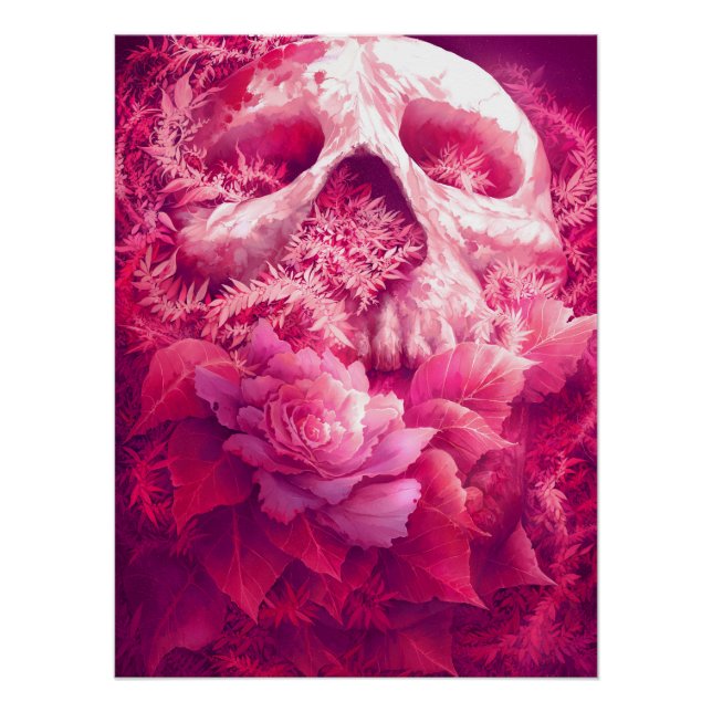 Rose Skull  Poster (Front)