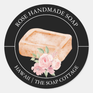 Rose Soap label