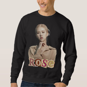 Rose – Soft Elegance Minimalist Portrait Sweatshirt