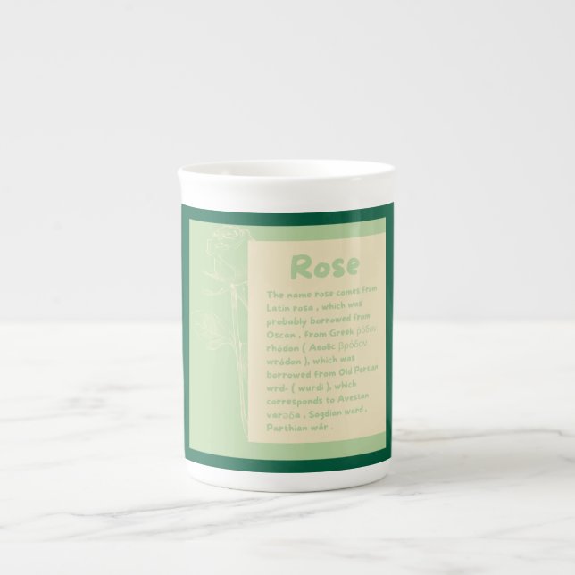 Rose Speciality Mug (Front)