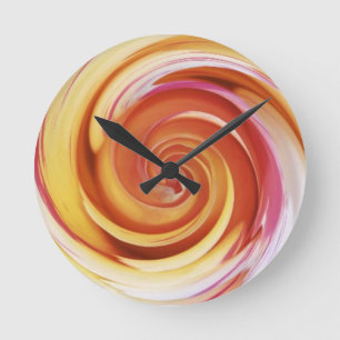 Rose Spiral Clock